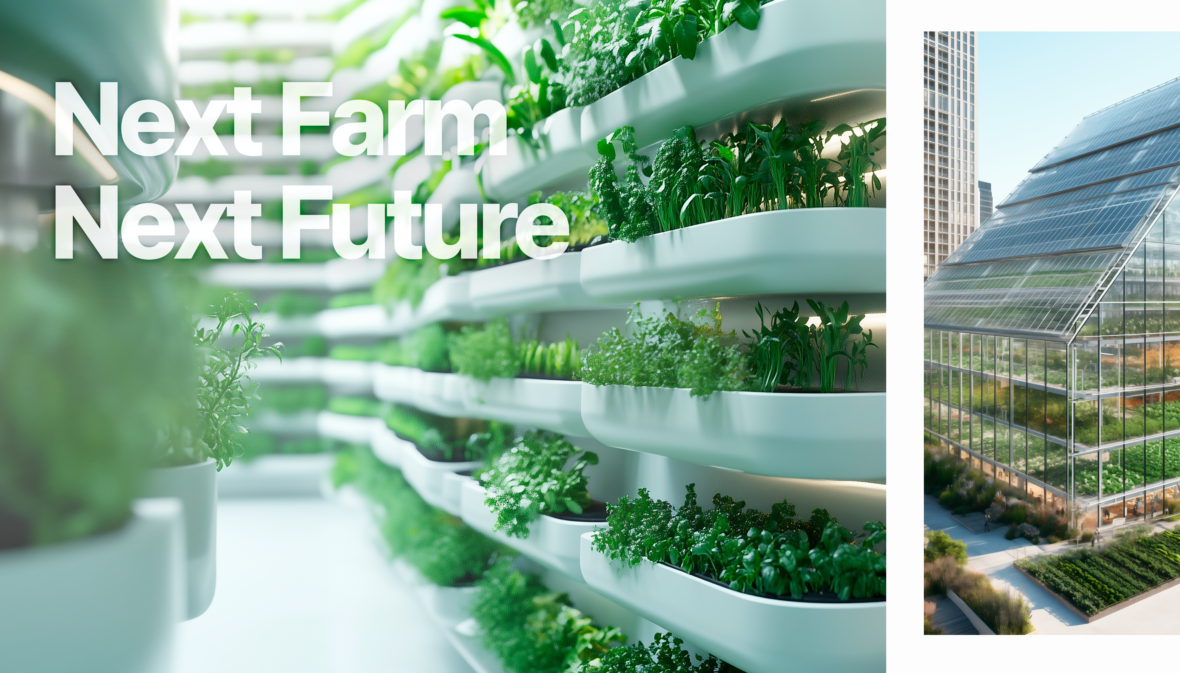 'Next Farm Next Future' 문구가 적힌 유큐브팜 현장 사진